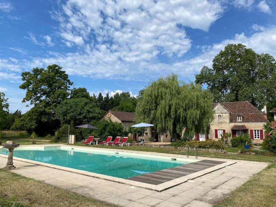 Vakantiehuis La Poire, Op Landgoed Aan De Dordogne Prudhomat ภายนอก รูปภาพ